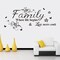 Wall Stickers, Home Decorations for Living Room, Family 'Where Life Begins & Love Never Ends', Multicolor Letter Wall Decor, Vinyl, Custom Style, Matte Finish